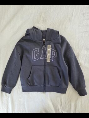 GAP Kids Navy Logo Hoodie Sweatshirt